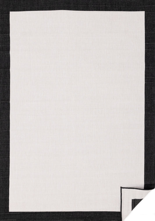 Contemporary Border Black Area Rug