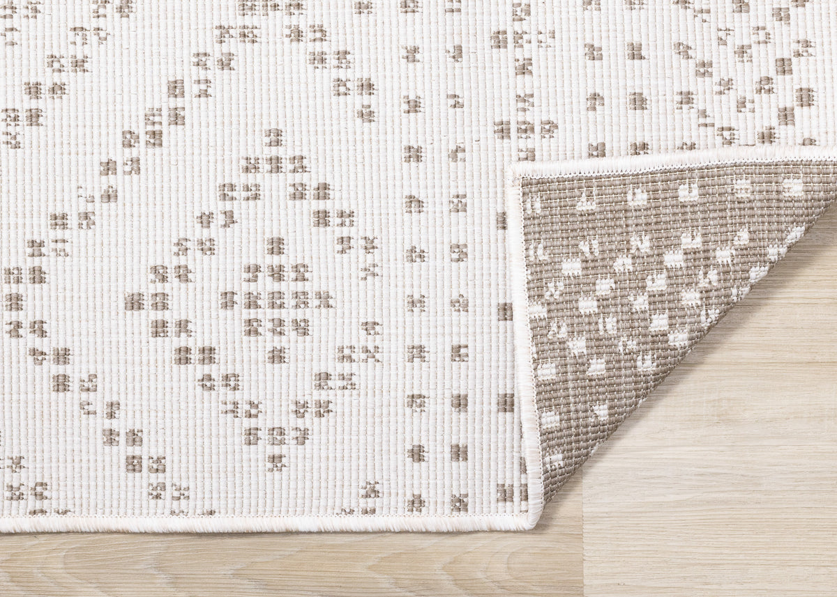Tribal/Southwestern Geometric Taupe Area Rug