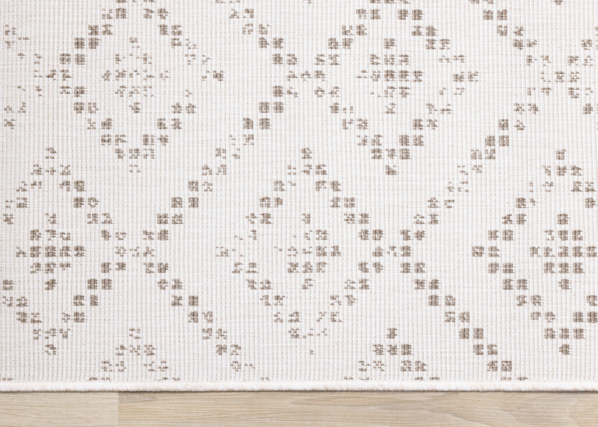 Tribal/Southwestern Geometric Taupe Area Rug