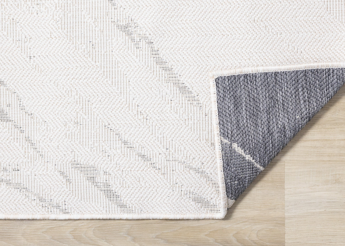Contemporary Organic Cream Area Rug