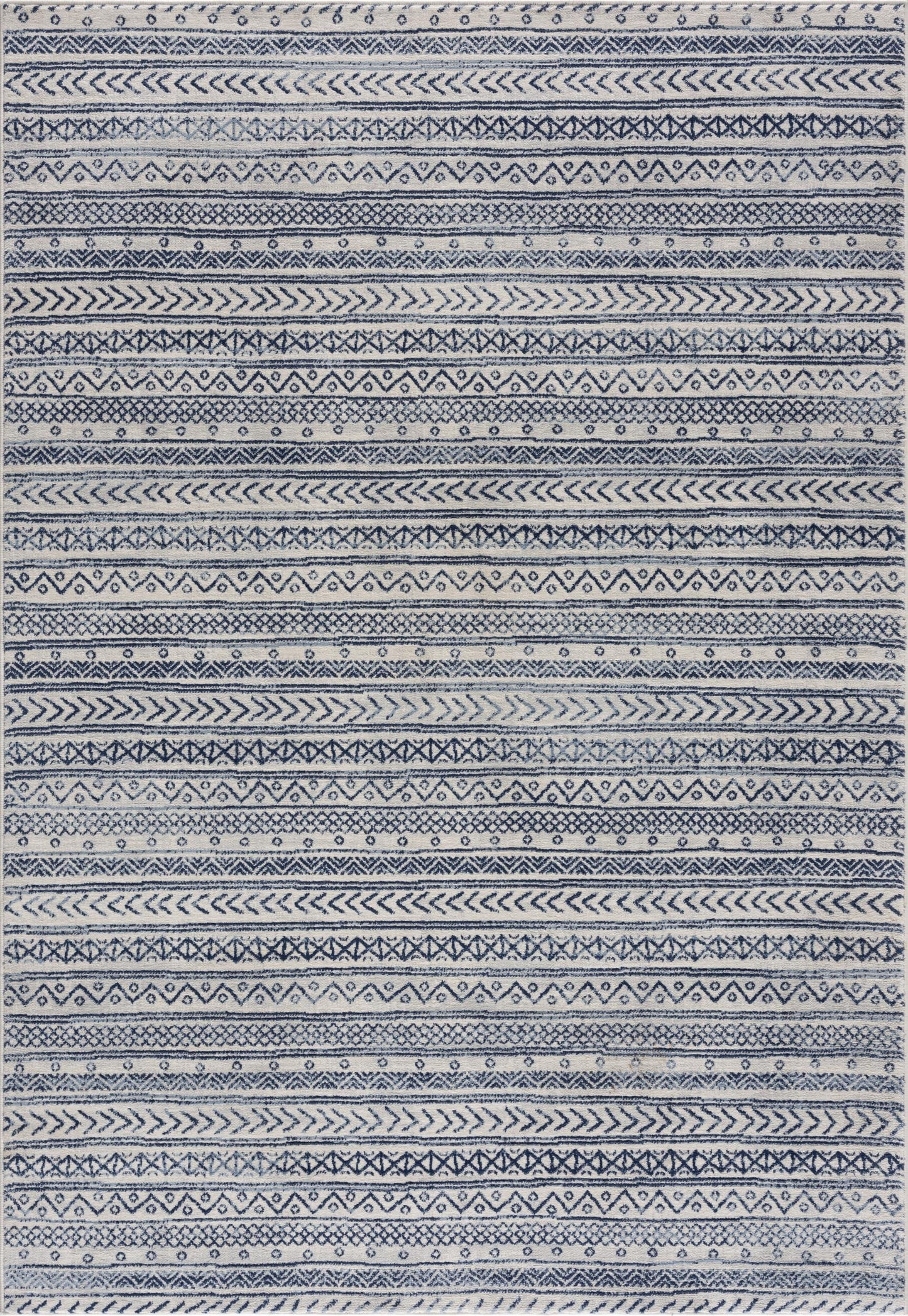 Azura Boho Contemporary Blue Indoor Rug