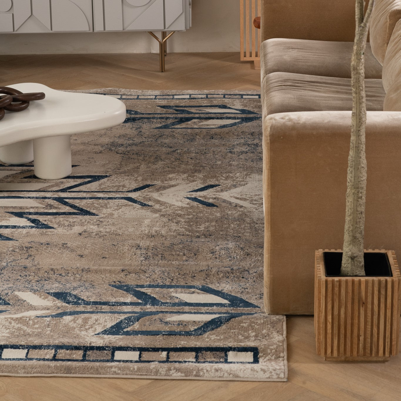 Alfombra contemporánea boho del suroeste para interiores