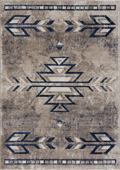 Tapis Bleu Sud-Ouest Havana Boho