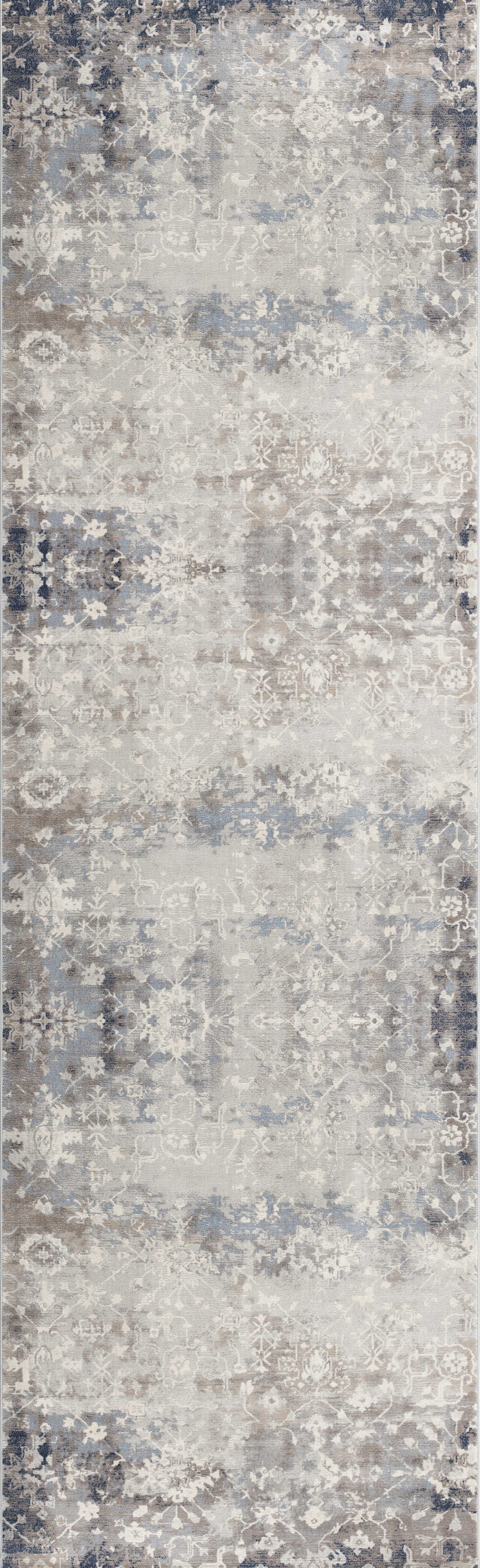 Havana Abstract Contemporary Blue Rug