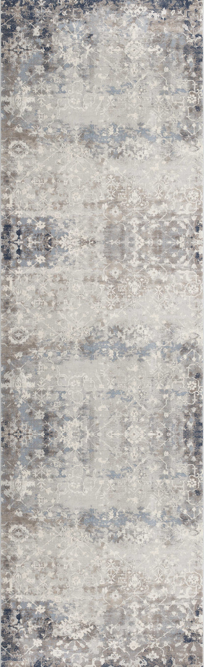 Havana Abstract Contemporary Blue Rug