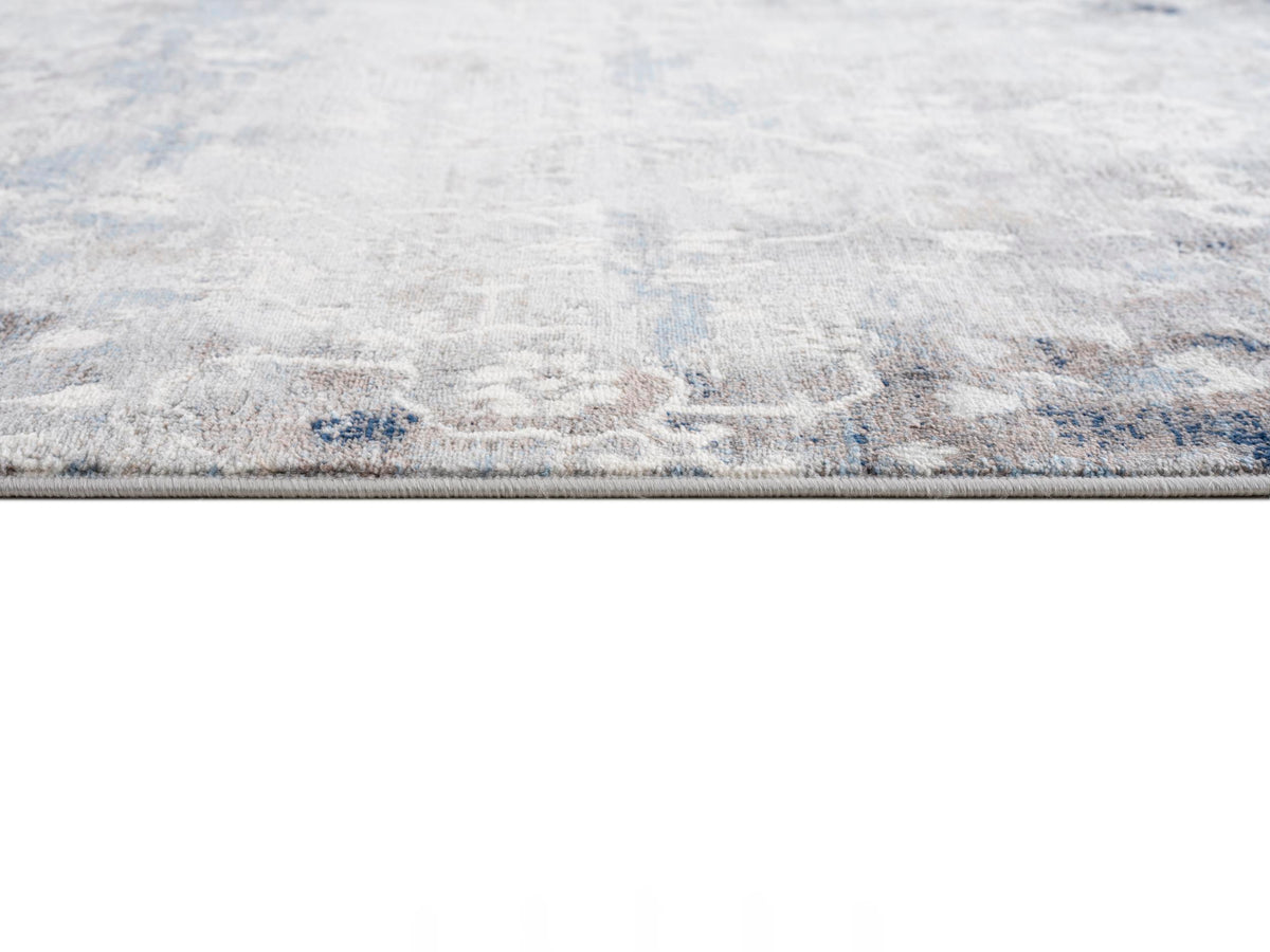 Sahir Oriental Contemporary Blue Indoor Rug