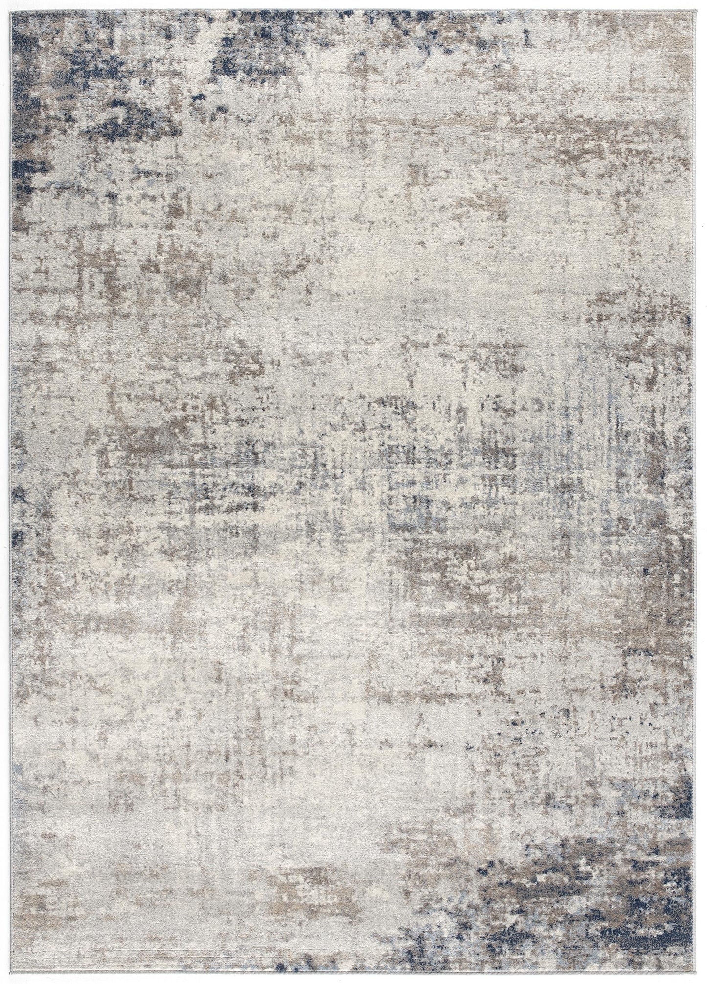 Maru Abstract Contemporary Blue Indoor Rug