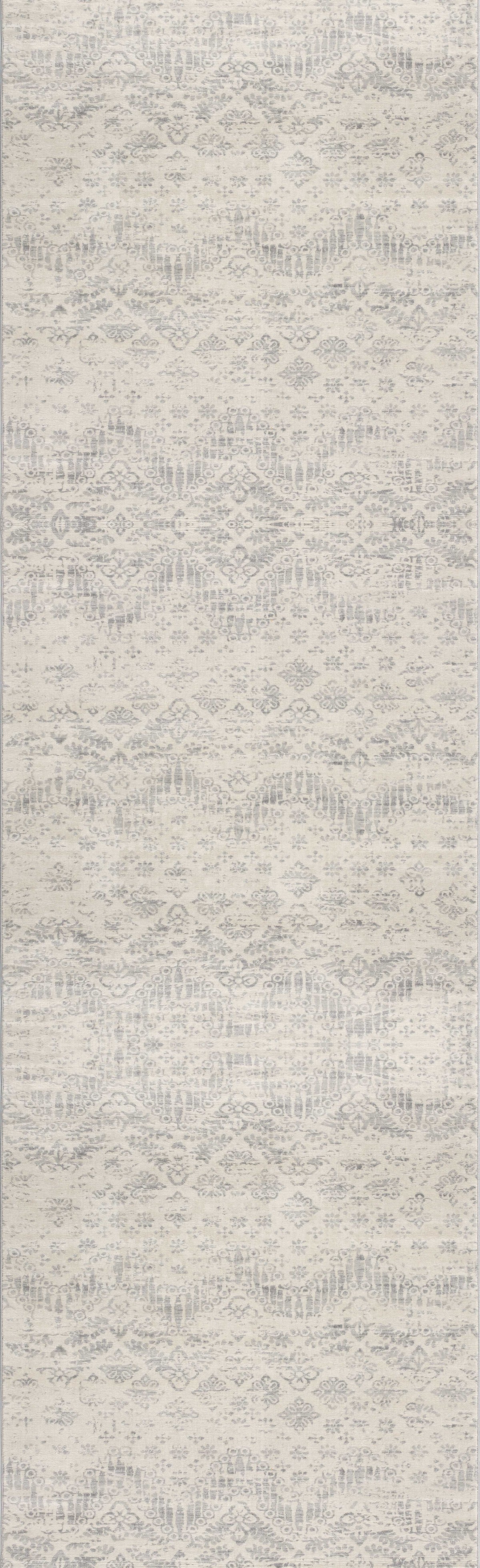 Alfombra de interior tradicional Liora Damask gris