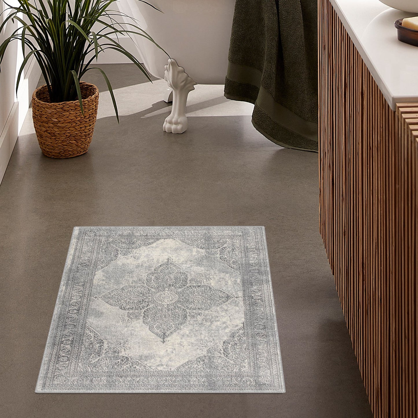 Tapis Gris du Sud-Ouest Marocain Havane