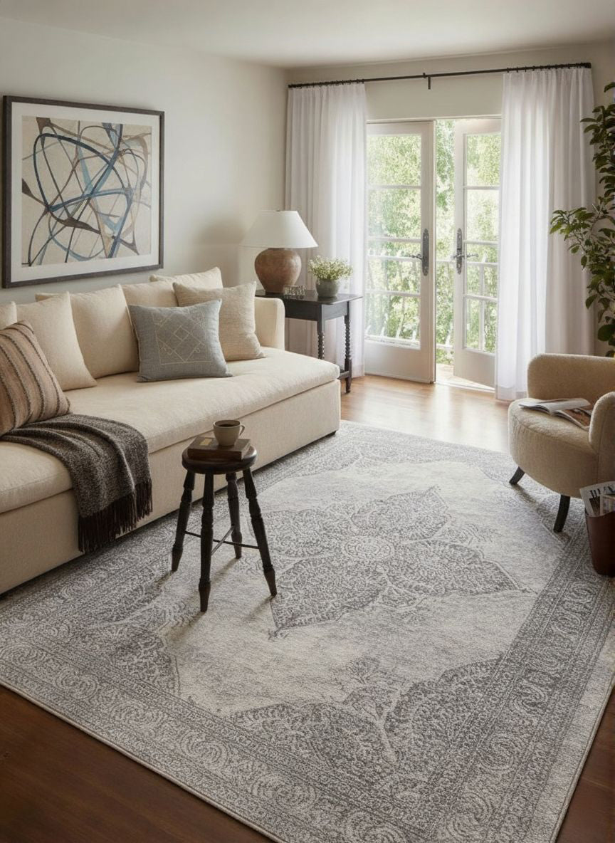 Havana Moroccan South-Western Grey Rug