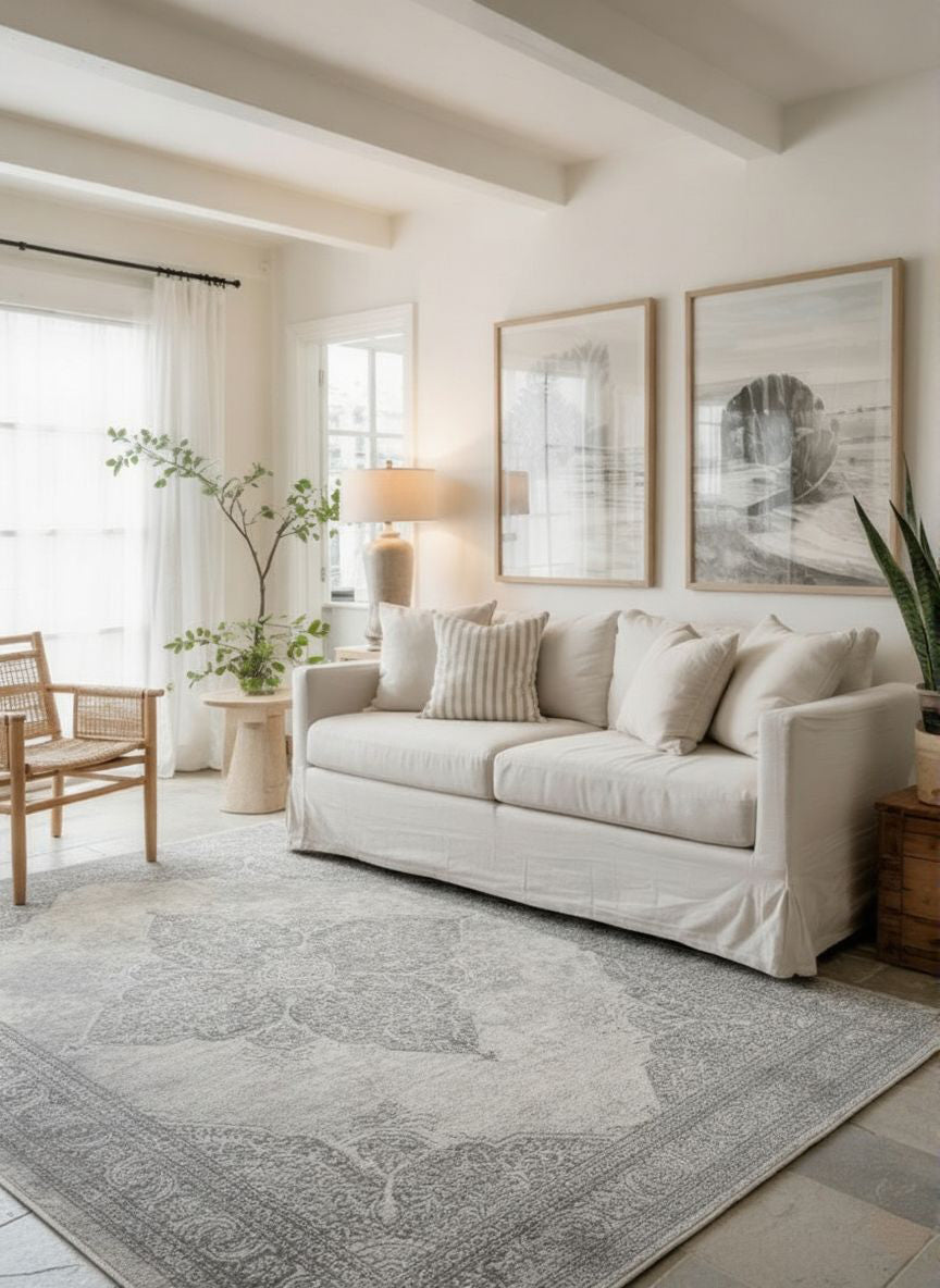 Havana Moroccan South-Western Grey Rug