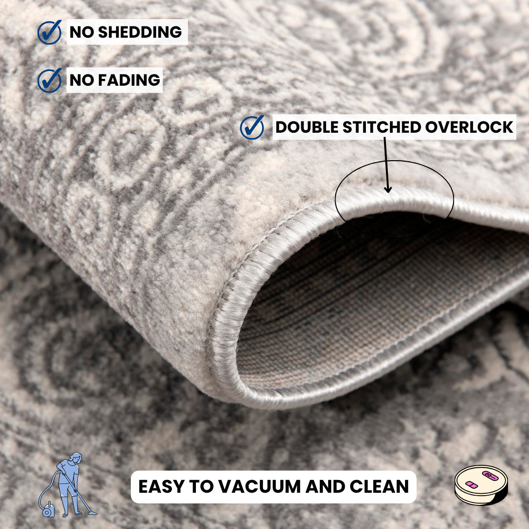 Havana Moroccan South-Western Grey Rug