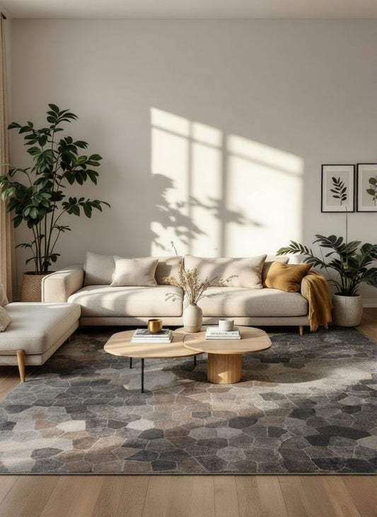 Havana Geometric Contemporary Grey Rug