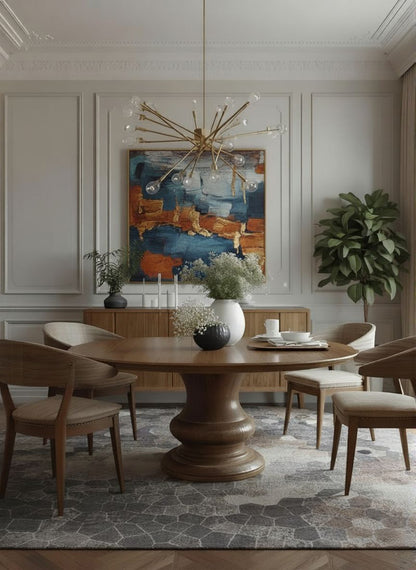 Alfombra geométrica contemporánea gris Havana