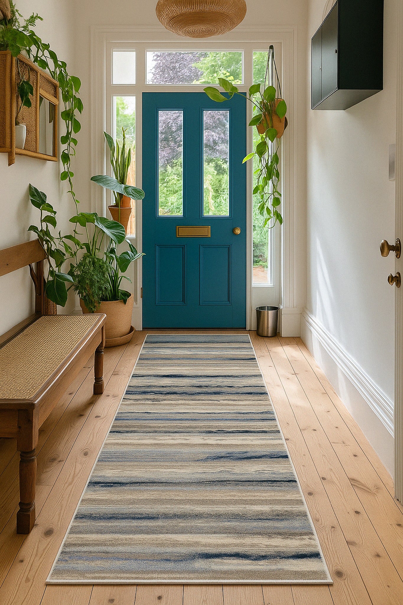 Havana Scandinavian Contemporary Blue Rug