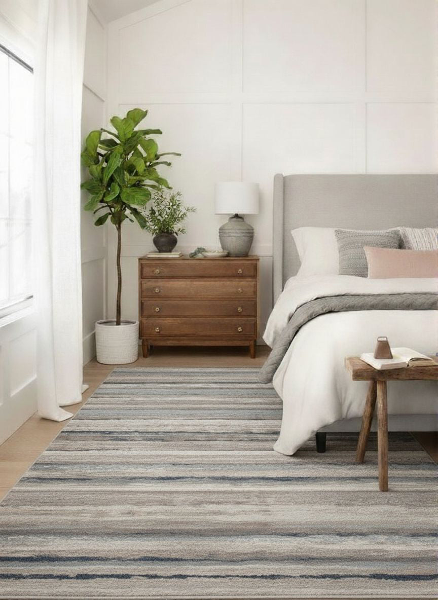 Havana Scandinavian Contemporary Blue Rug