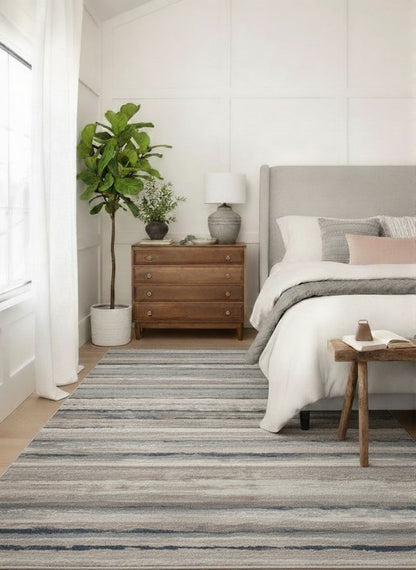 Havana Scandinavian Contemporary Blue Rug