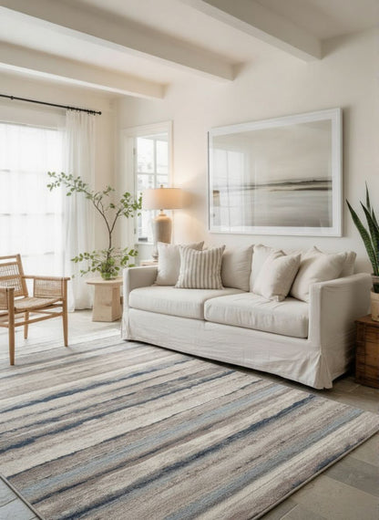 Havana Scandinavian Contemporary Blue Rug