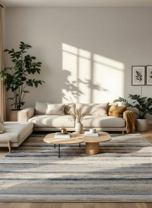 Havana Scandinavian Contemporary Blue Rug