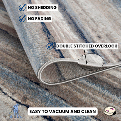 Havana Scandinavian Contemporary Blue Rug