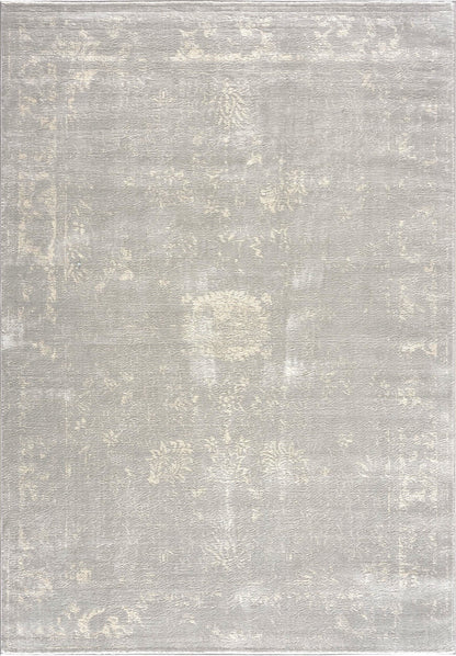 Tapis gris transitionnel moderne Havana