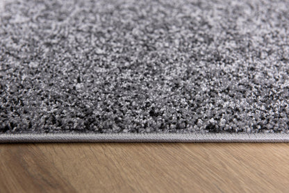Tapis gris contemporain moderne du milieu du siècle Nova