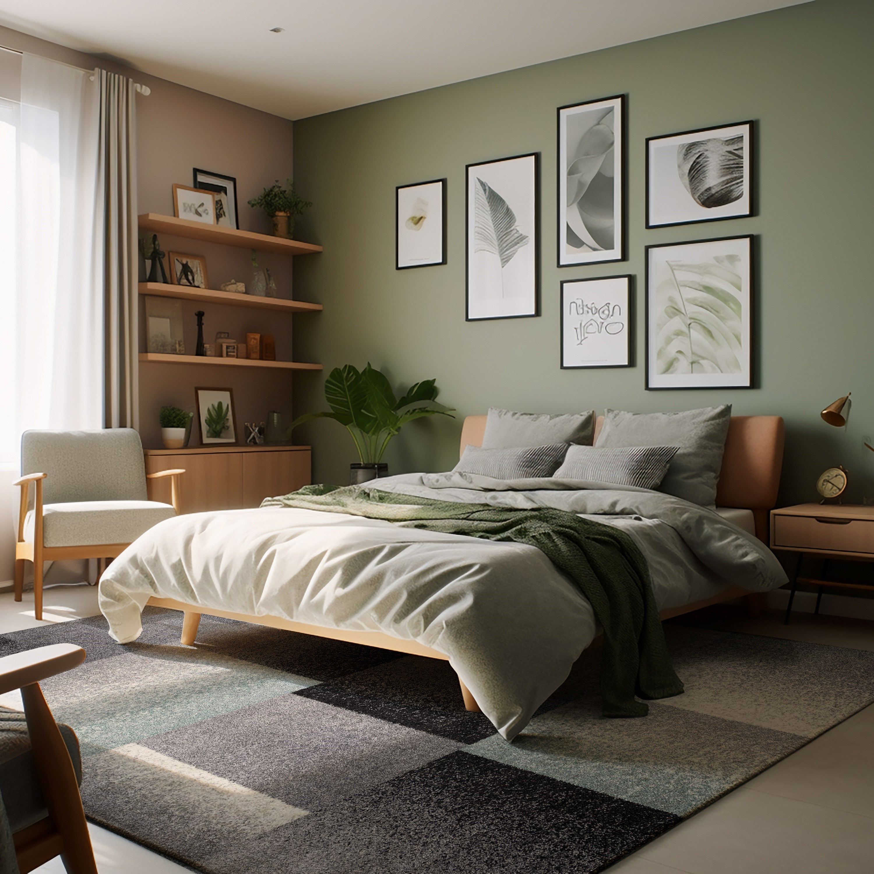 Contemporary Geometric Indoor Area Rug