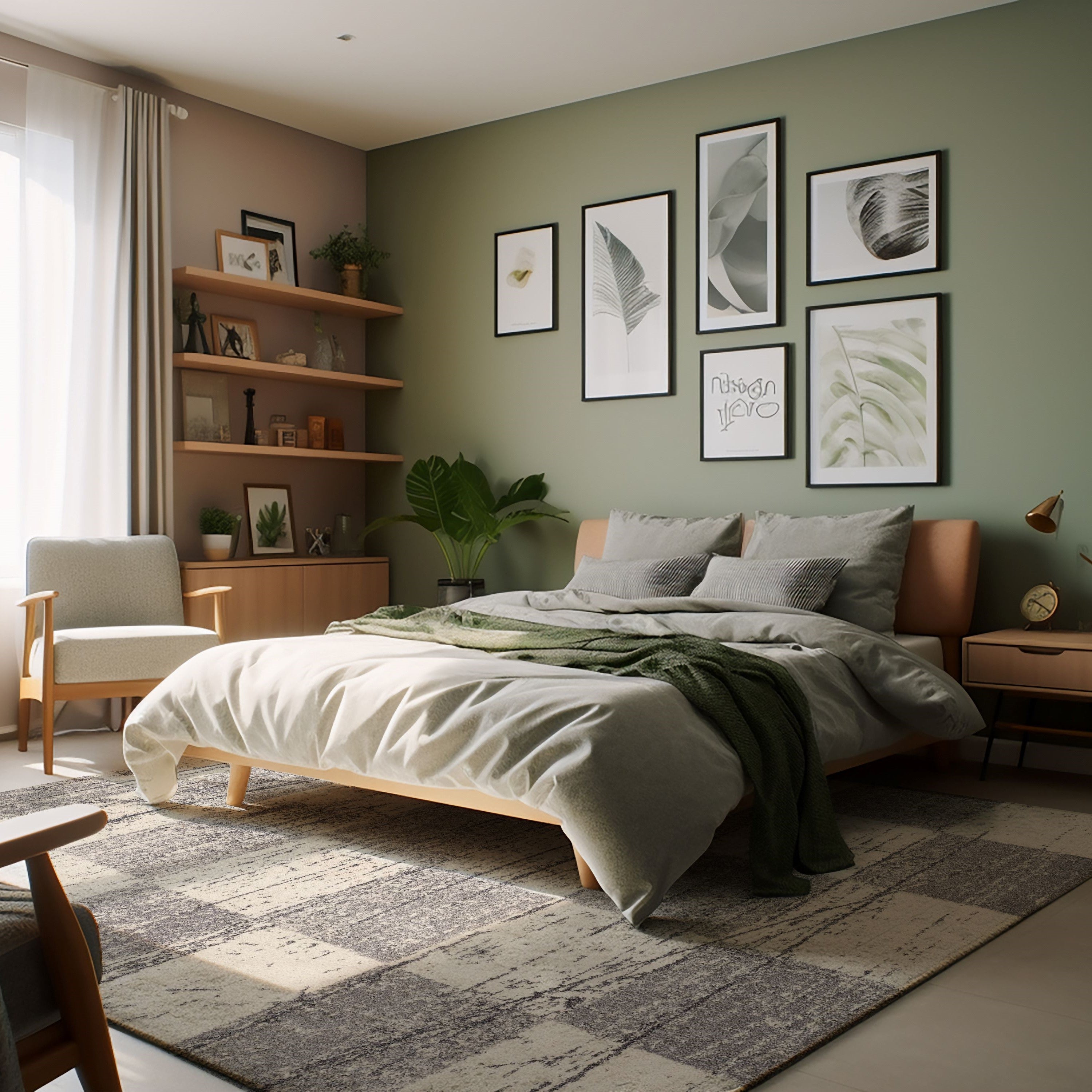 Contemporary Geometric Indoor Area Rug