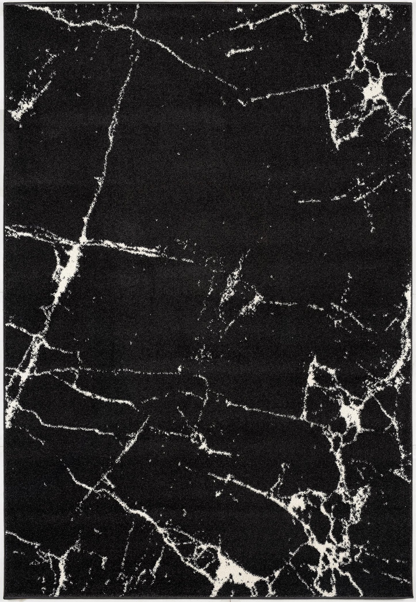 Nova Modern Marble Black Rug