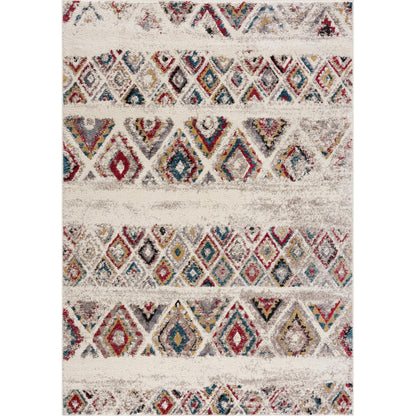 Tapis crème contemporain Nova Boho
