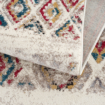 Tapis crème contemporain Nova Boho