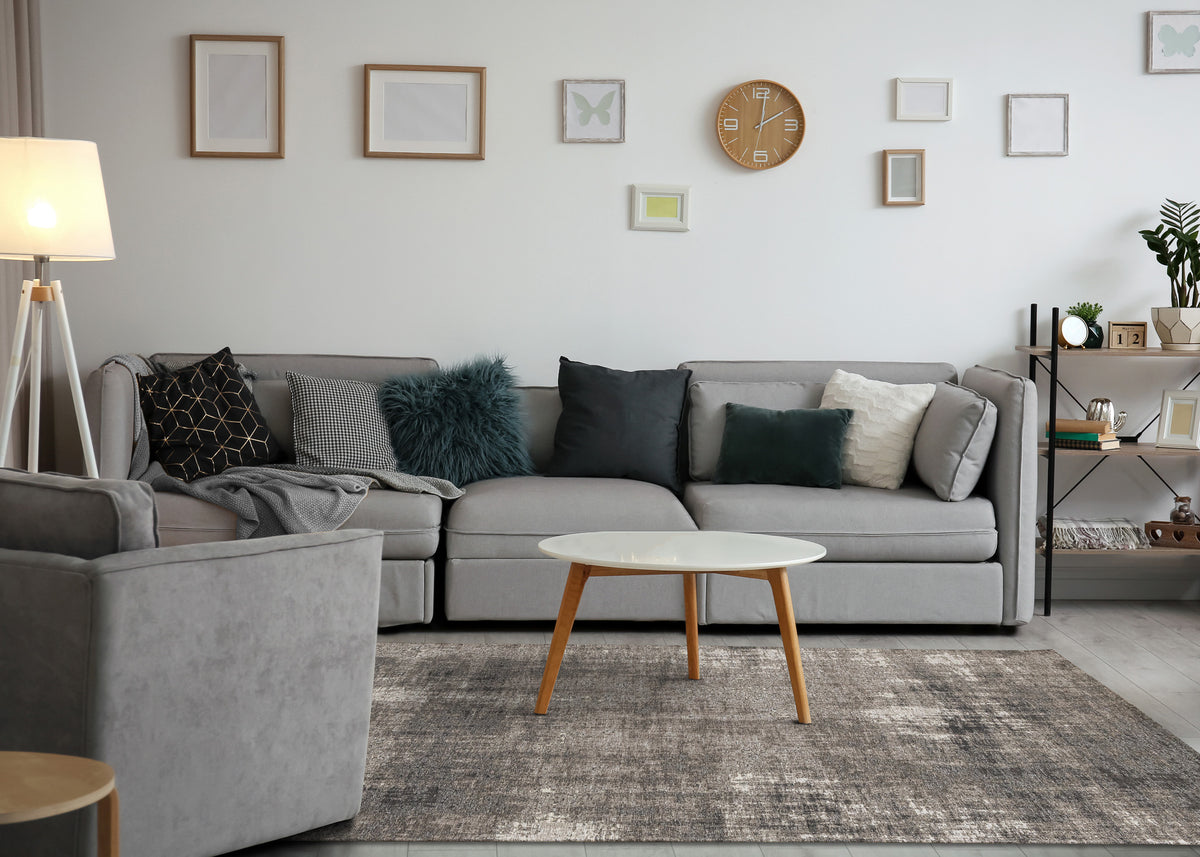 Modern Organic Grey Area Rug