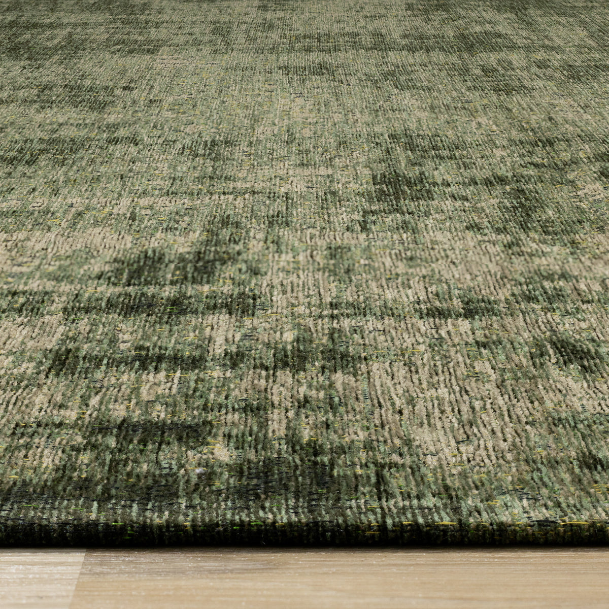 Modern Organic Green Area Rug