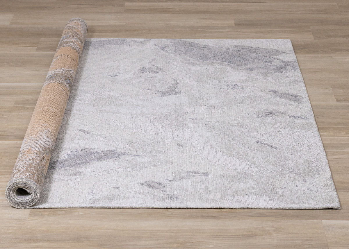 Modern Organic Cream Area Rug