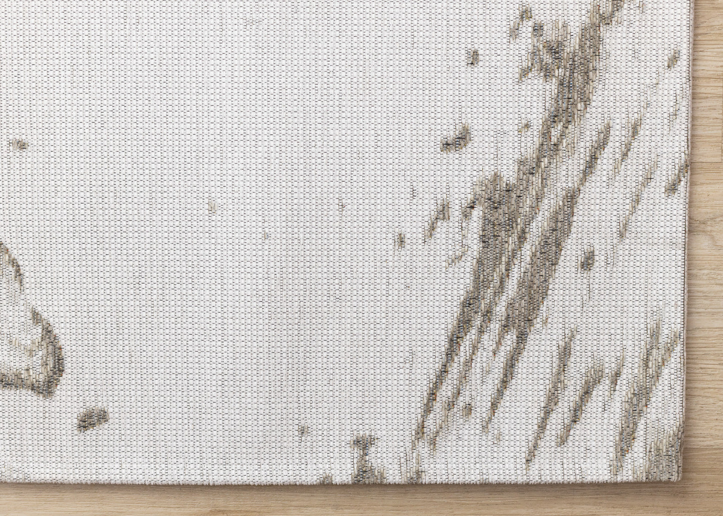 Contemporary Organic White Area Rug