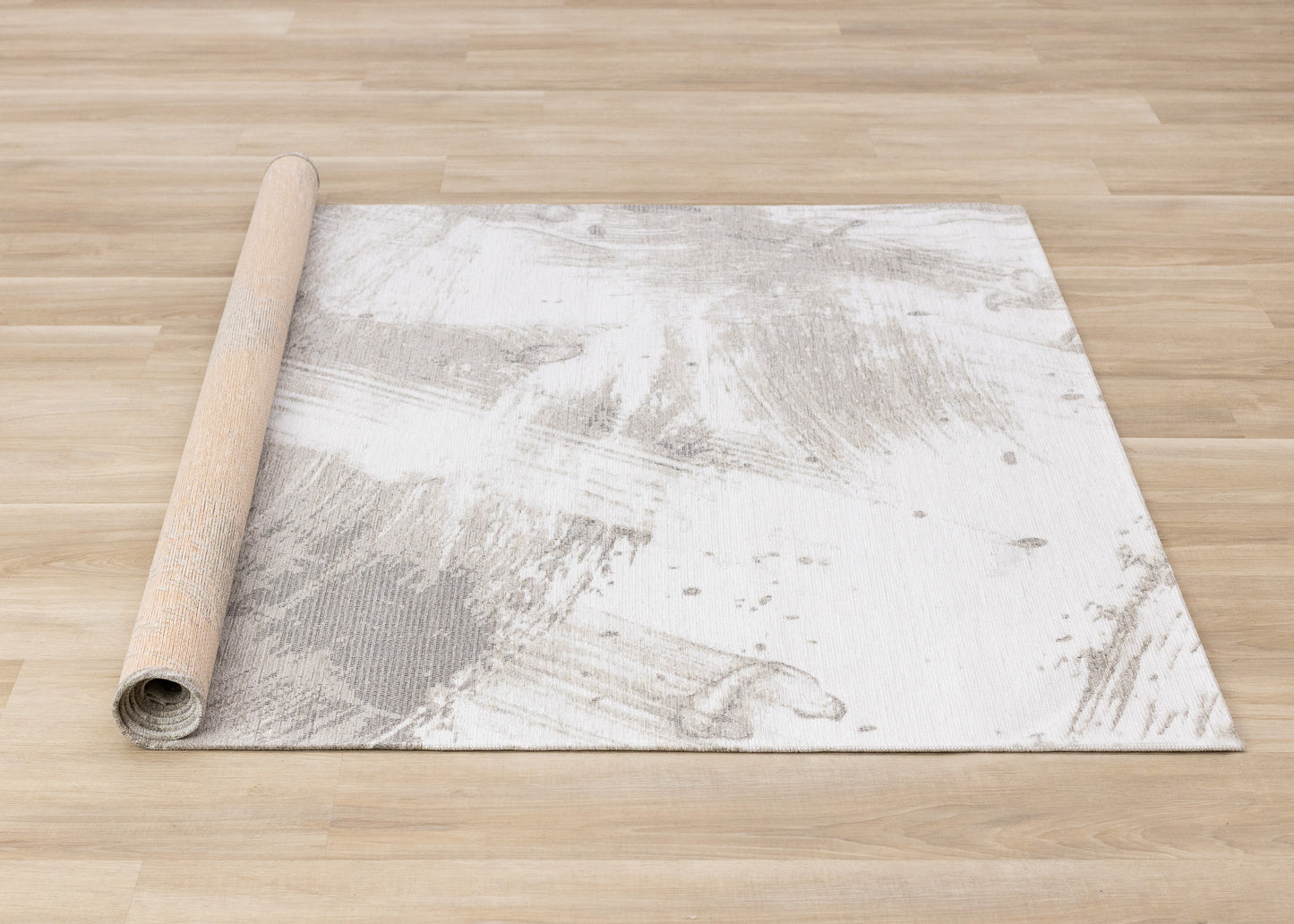 Contemporary Organic White Area Rug