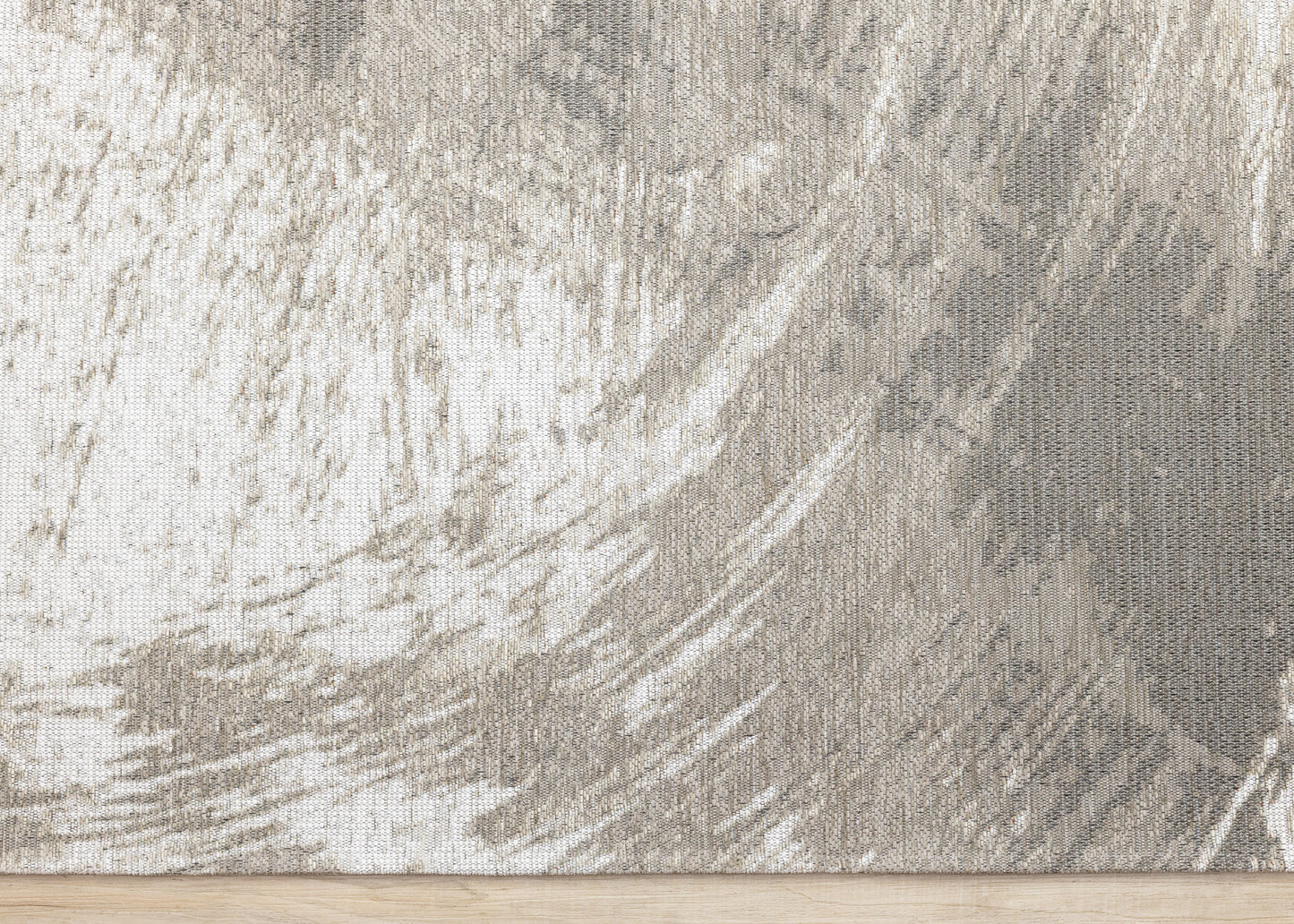 Contemporary Organic White Area Rug