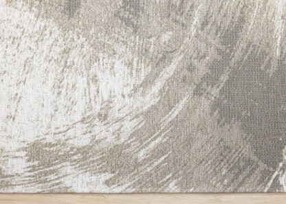 Contemporary Organic White Area Rug
