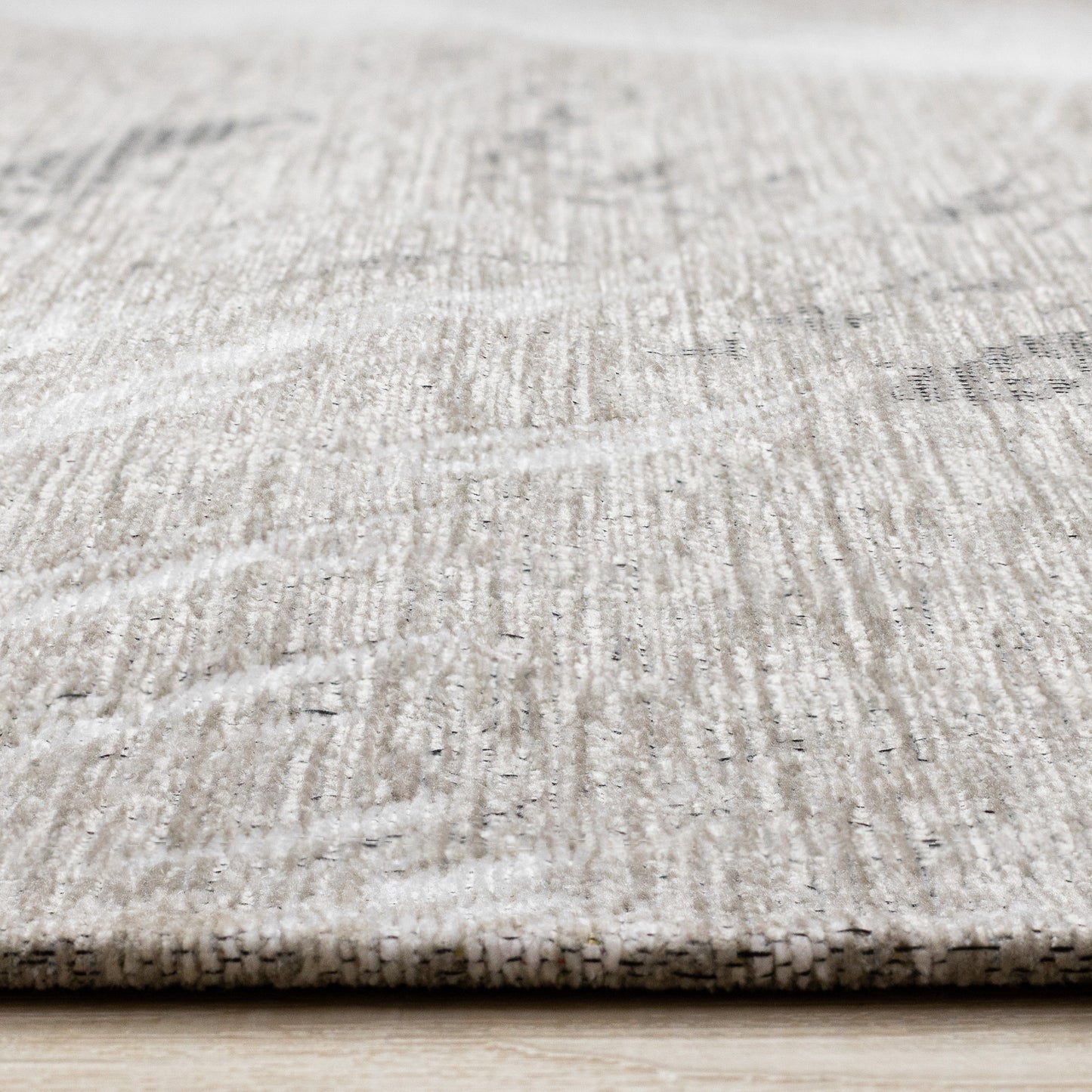 Contemporary Organic White Area Rug