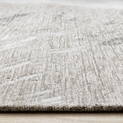 Contemporary Organic White Area Rug