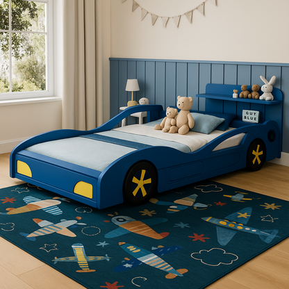 Tapis de jeu Soft Steps Playtime Airplane, tapis doux bleu marine