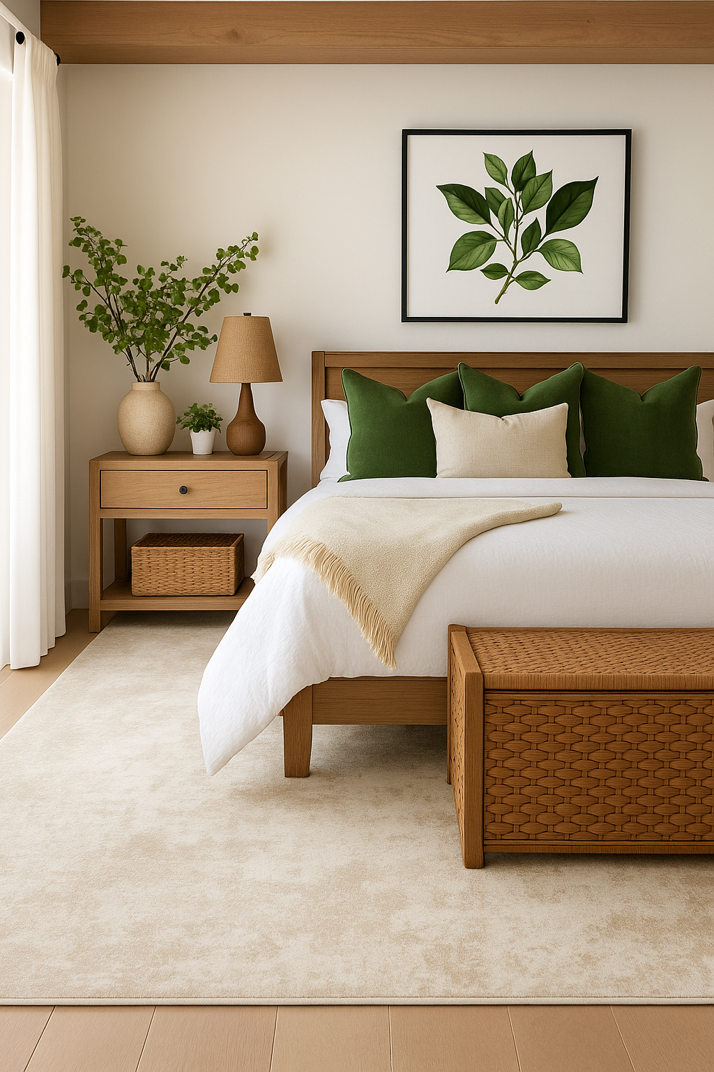 Tapis beige moderne abstrait Nomad
