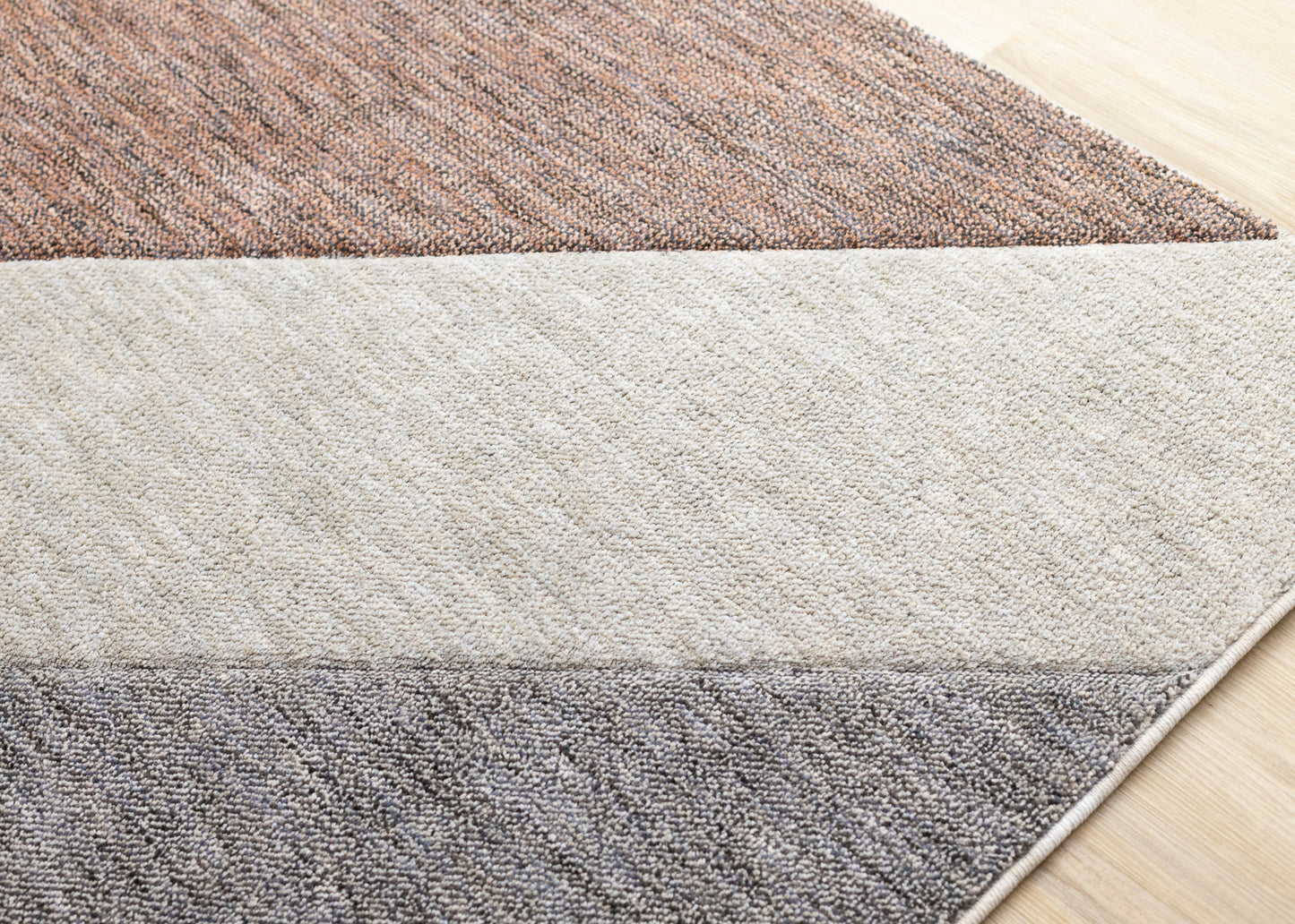 Contemporary Geometric Stripes Pink Area Rug