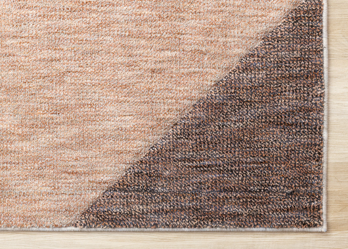 Contemporary Geometric Stripes Pink Area Rug