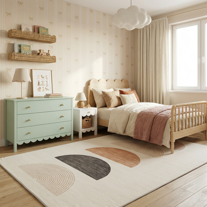 Alfombra de juego bohemia de Soft Steps Playtime, color crema
