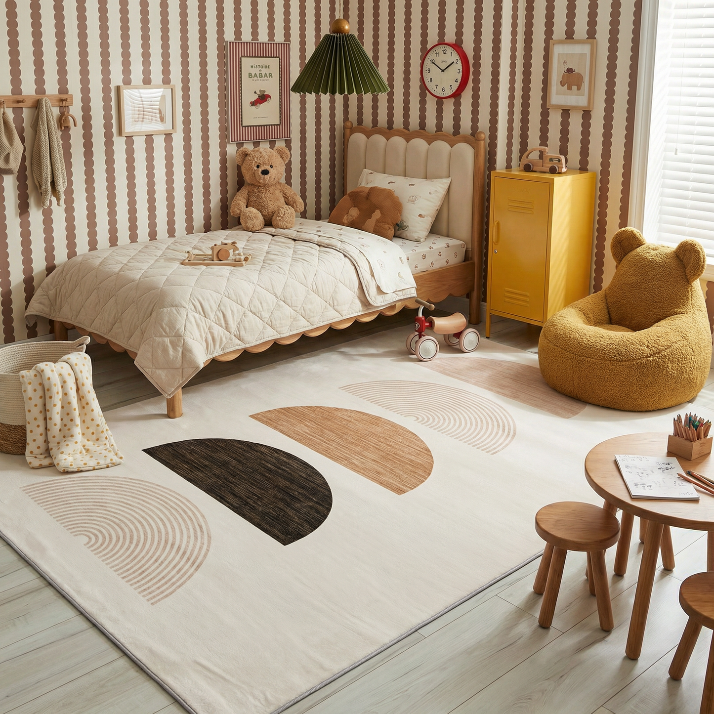 Alfombra de juego bohemia de Soft Steps Playtime, color crema