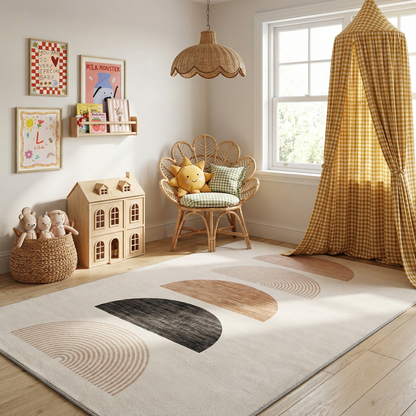 Alfombra de juego bohemia de Soft Steps Playtime, color crema