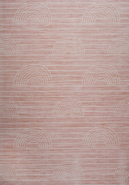 Tapis de jeu arc-en-ciel Soft Steps Playtime, tapis doux rose