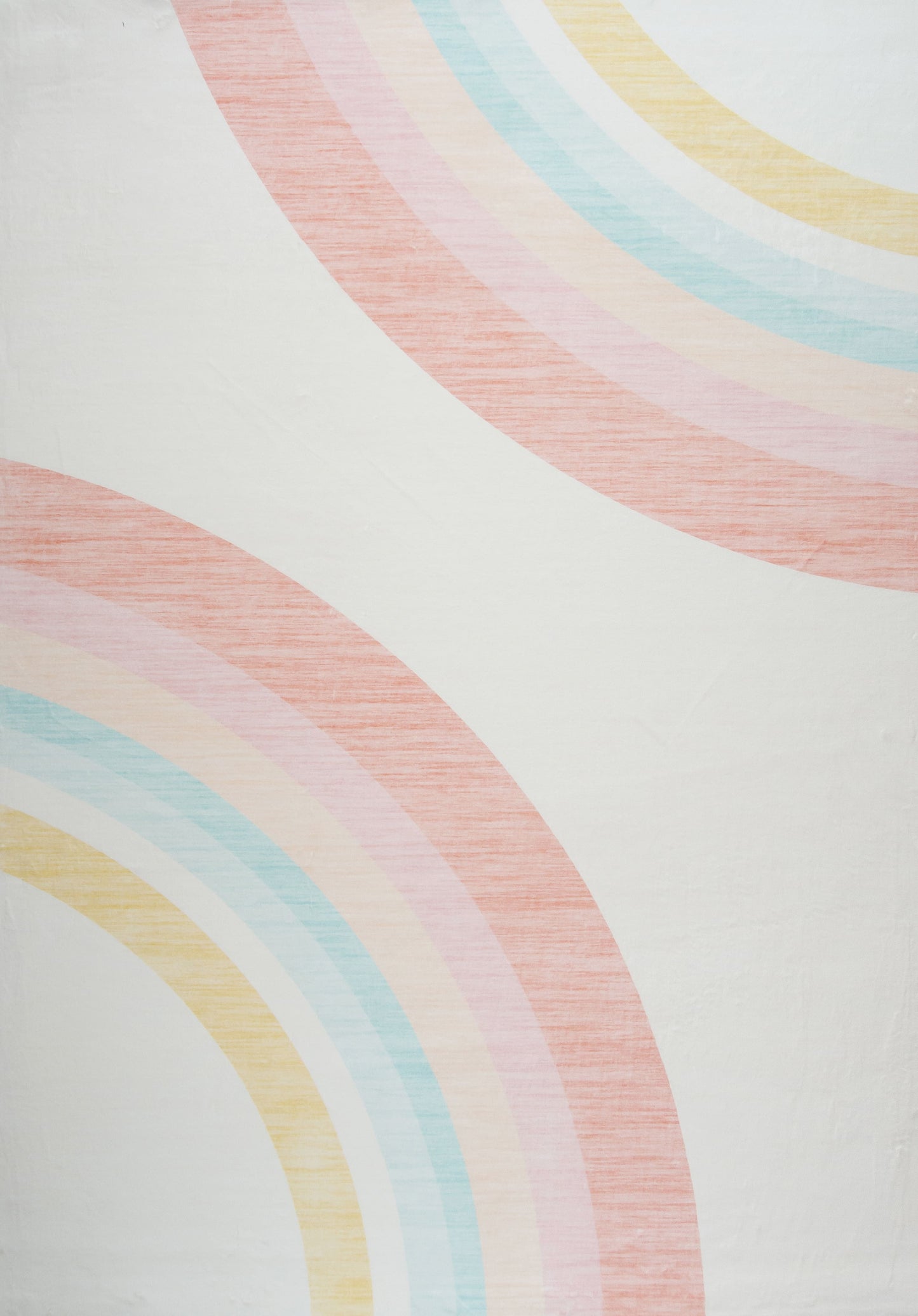 Tapis de jeu arc-en-ciel Soft Steps Playtime, tapis doux rose
