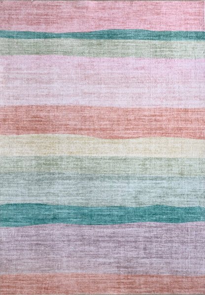 Tapis de jeu arc-en-ciel coloré Soft Steps Playtime, tapis doux rose